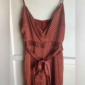 Rich burnt orange Endless Rose jumpsuit